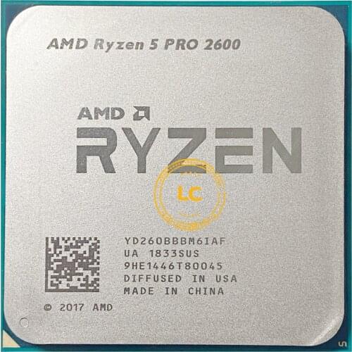 AMD Ryzen 5 PRO 2600 R5 2600 3.4 GHz Six-Core Twelve-Core 65W CPU Processor YD260BBBM6IAF Socket AM4