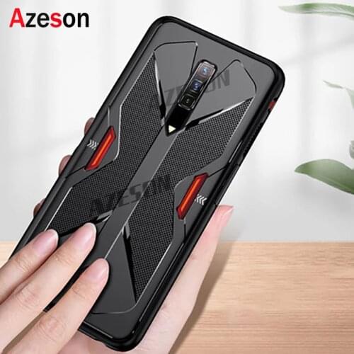 Azeson For ZTE nubia Red Magic 6 Pro 5G 5S Shockproof Soft Silicone Red Magic 3 3S Play Shell Heat Dissipation Armor Case Cover