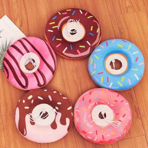 Pet Adjustable Neck Collar Cotton Cone E-Collar With Cute Pattern For Cat And Dog Collarcats Cute Neck Protector For Wound