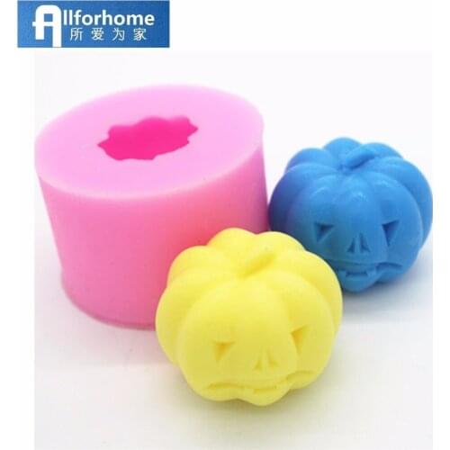 Halloween Pumpkin Silicone Candle DIY Mold Soap Craft Art Resin Clay Mold Handmade Soap Mould Wax Candle Making Mould