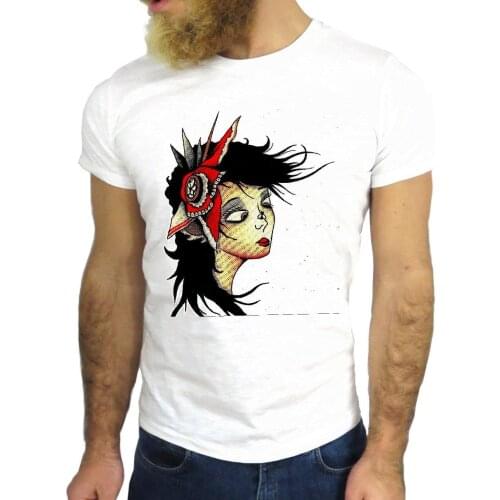 Stranger Things Design T Shirt New Letter Printing Face Gitan Art Tattoo Vintage Fun Ringer T Shirt