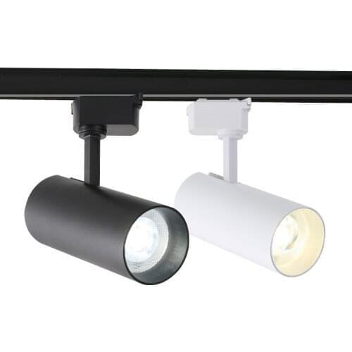 LED COB Spotlight Track Lights Aluminum Spotlights 360° rotating Nordic Style Track Ceiling Line Type Shop Gallery Lighting Eff