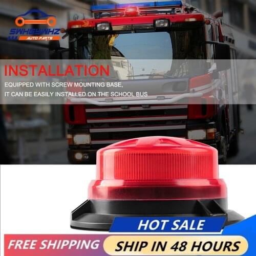 1pc LED Strobe Warning Flashing Rotating Beacon light Emergency Traffice Safety Signal Light with Magnet