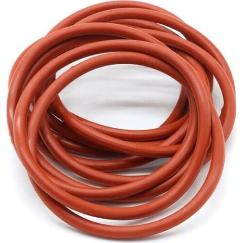 10pcs VMQ O Ring Seal Gasket Thickness CS 8.6mm OD 150 ~ 540mm Silicone Rubber Insulated Waterproof Washer Round Shape Nontoxi