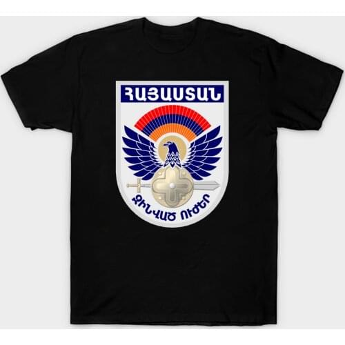 Armed Forces of Armenia Armenian Army Seal T-Shirt. Summer Cotton Short Sleeve O-Neck Mens T Shirt New S-3XL