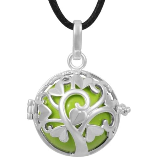 Eudora Harmony Ball Lockets Cage Necklace Pendant Mexican Bola Ball Tree of Love Chime Pregnant Musical Ball H217