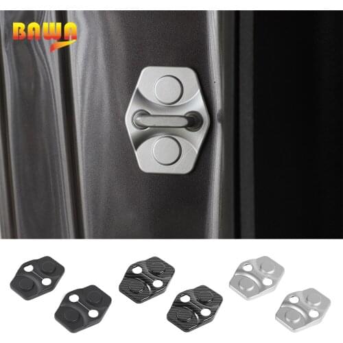 BAWA Interior Mouldings for Challenger Door Lock Buckle Covers Protection Trim for Dodge Challenger 2012+ Interior Parts