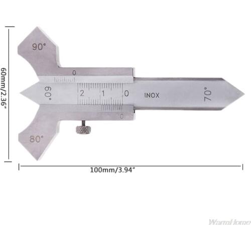 0-20mm Weld Gauge Welding Seam Gauge Weld Inspection Gauge Caliper 60 70 80 90 Degree Angle Ruler J27 21 Dropshipping
