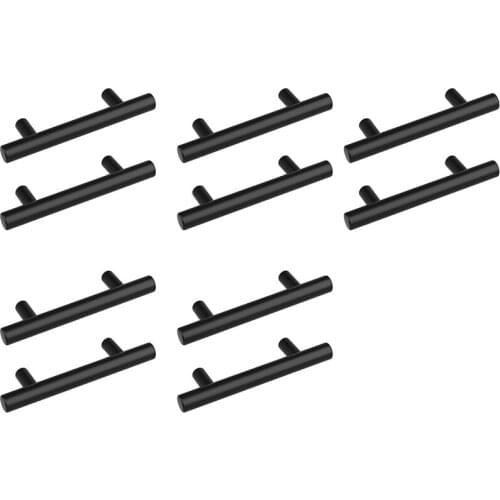 Hot 10 Pack Black Cabinet Pulls, 5 Inch Length, 3 Inch Hole Center Kitchen Cabinet Handles, Modern Kitchen Cabinet Hardware