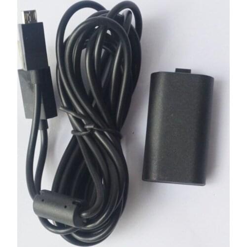 2 In 1 Set 1400mAh Replace Rechargeable Battery Pack with USB Charging Charger Cable for XBOX ONE Wireless Game Controllers