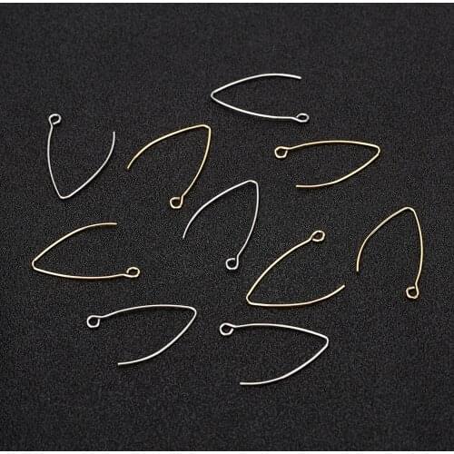 20pcs/lot 316L Surgical Stainless Steel French-style v Shape Earring Wire Hooks Clasp for DIY Earring Jewelry Making Findings