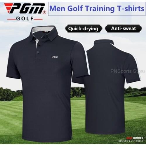 2021 Summer Golf Mens Short Sleeve T-Shirt Quick Dry Breathable Polo Shirt Fit Sports Leisure Jersey Competition Ball Tops