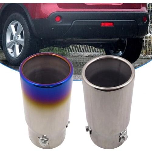 6026 Exhaust Muffler Anti-rust Modification Stainless Steel 6.8cm Diameter Sturdy Tail Throat Muffler for Haima S5