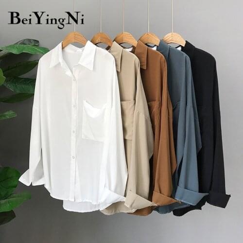 BEIYINGNI Womens Office Shirts