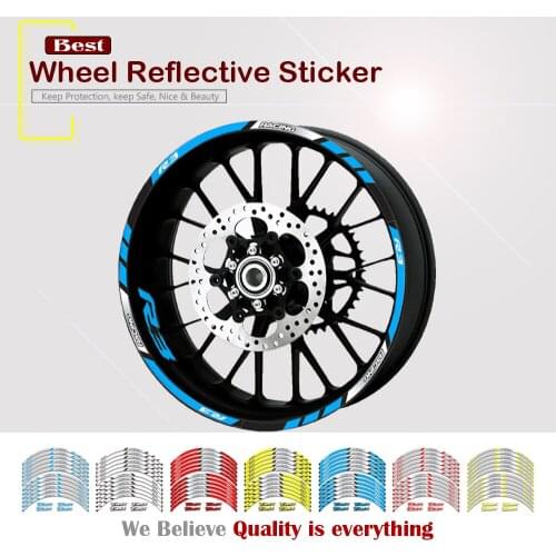 FOR YAMAHA YZFR3 YZF-R3 YZF R3 Motorcycle Decorative Stripe Sticker Front Rear Wheel Reflective Decal Accessories