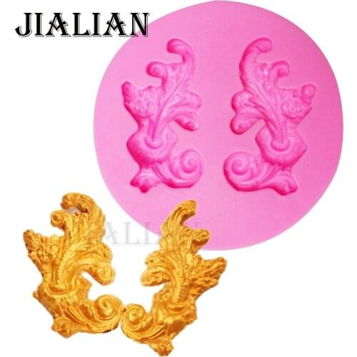 European Style Relief Lace Silicone Molds Fondant Cake Chocolate Mold Flowers Baking Cake Border Decoration Tools T1008