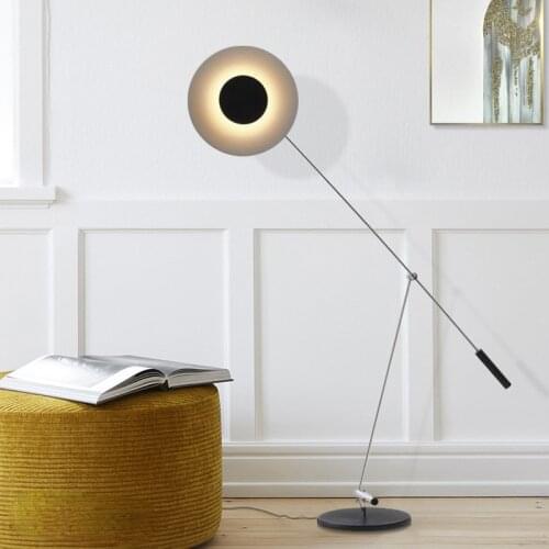 Modern Black metal Floor Lamp Nordic designer Living Room sofa standing lamp Hotel Decor Iron creative floor lamp Light fixtures