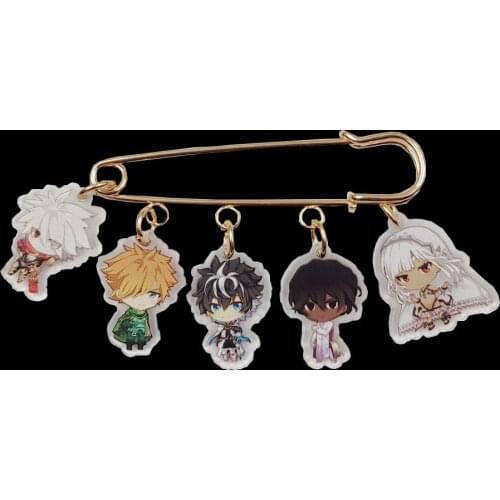 Hottest Acrylic Anime Cartoon Novel Fate /Stay Night Brooch Badge Classic Women Men Male Female Student Birthday Party Gift