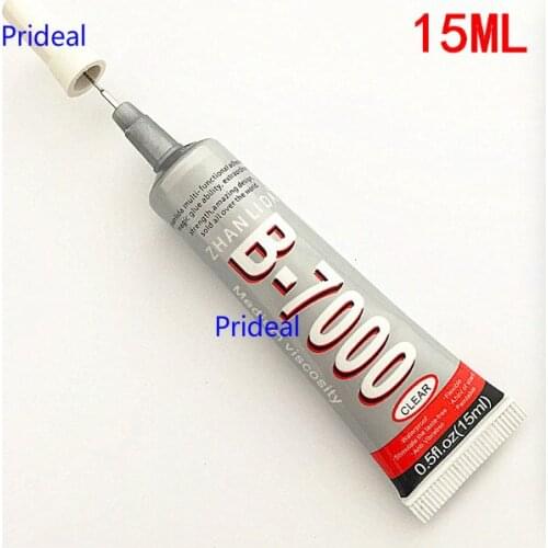 Prideal 10pc B7000 Glue 15ml Industrial Strength Super Adhesive Clear Liquid B-7000 printer part copier plastic ink printer part