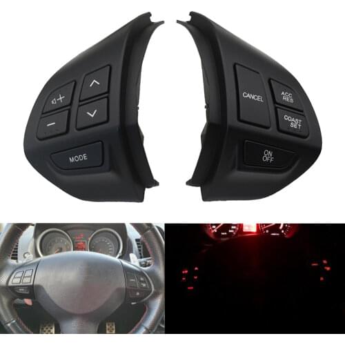 Car-styling buttons FOR Mitsubishi ASX Outlander Laner Multi-function Car steering wheel control buttons with cables