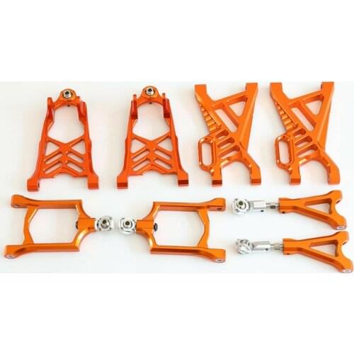 GTB racing CNC aluminum front /rear lower/upper arm set for HPI /Rovan/KM baja 5b ,ss ,5t