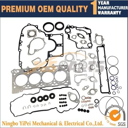 Engine Overhaul Gasket Kit For Kubota V2607 V2607T