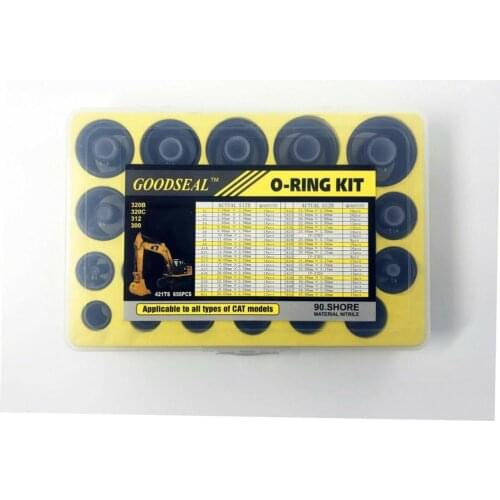 The O-Ring kit is suitable for caterpillar CAT 656pcs Excavator E320 E320B E320C E312 E300 kit