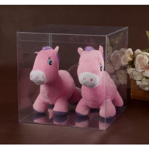 10/25Pcs Thicken Transparent PVC Plastic Boxes Storage Jewelry Gift Box Wedding Birthday Party For Gift Packing Counter Display