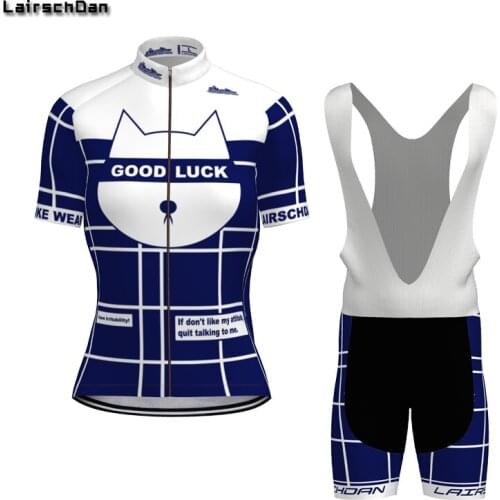 SPTGRVO Lairschdan 2020 funny cat womens cycling clothing set bicycle clothes bike outfit cycle wear cyclist suit mtb uniforms