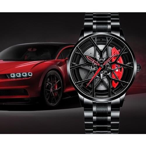 NIBOSI Men Sport Car Wheel Wrist Watch Mens Quartz Waterproof Mesh Rim Hub Watch Male relogio masculino Men Military Watch 2020