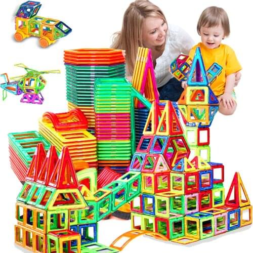 Mini Size Magnetic Designer Magnet Building Blocks Construction Set Educational Toy Magnetic Bircks DIY Toys For Children Gifts