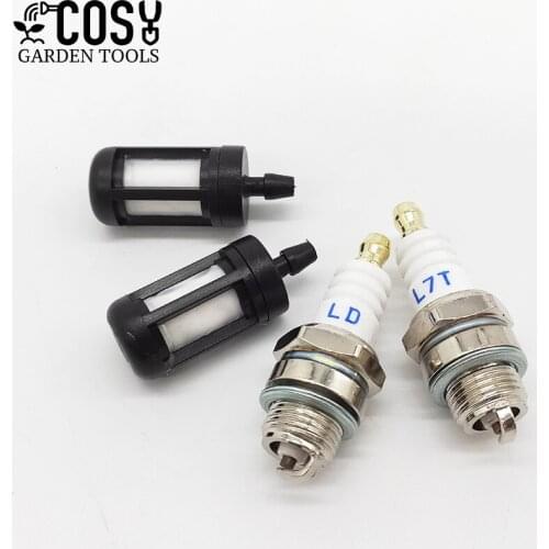 4pcs Oil filter&Spark Plug Kit For STIHL FS38 FS45 FS46 55 55C 55R Mower and Trimmer Parts Replacement Tools
