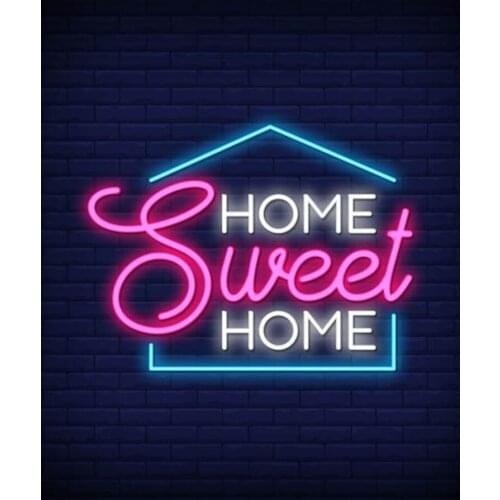 Neon Sign For Home Sweet Home Real Glass Tubes Lamp Beer Bar resterant light Decorate advertise custom LOGO Handmade art light