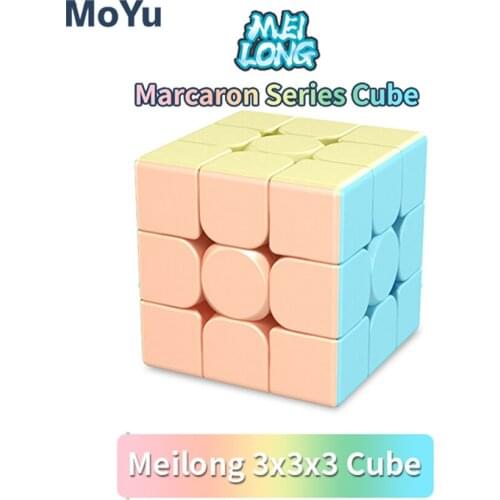 Newest 2020 Moyu CUBING CLASSROOM Meilong Marcaron series 3x3x3 Magic Cube meilong 3 Magico Cubo Puzzle Toys for Children