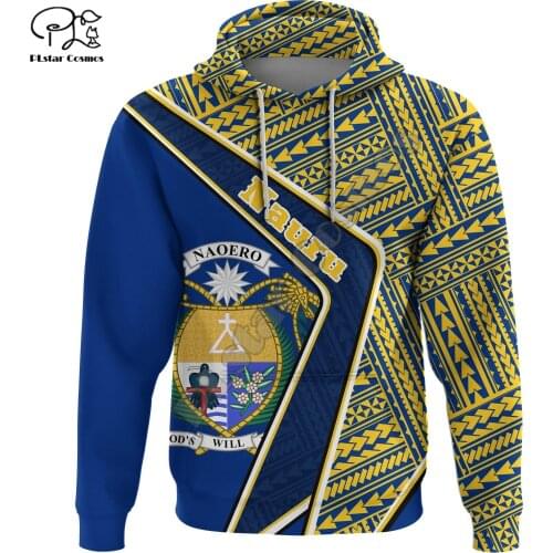 NewFashion Nauru Micronesia Island Country Flag Tribal Culture Retro Pullover 3DPrint Men/Women Autumn Colorful Funny Hoodies 10