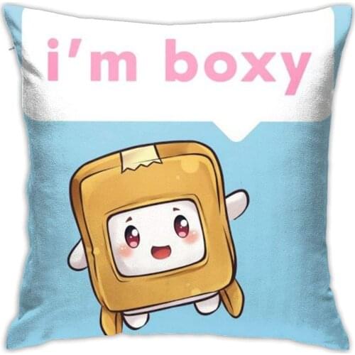 Pfall Decor Illow Long Hair Pillow Bedside Cushion Gradient Color Backrest Cushion Plush Cartoons Cute Square Pillowcase