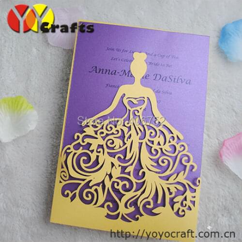 Girls'18 years old birthday invitation card/bride wedding invitation card/Hens night party invitation card