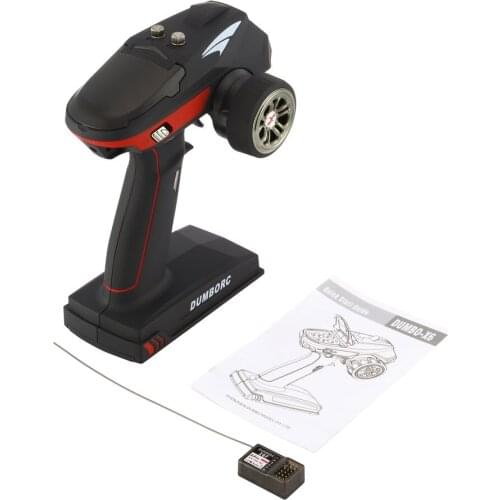 DumboRC Super Response X6A 2.4G 6CH Radio System Transmitter With Receiver For Remote Control Car Boat Tank Skateboard