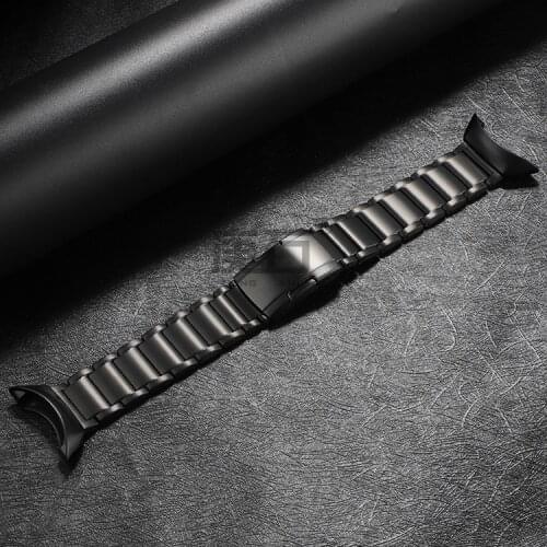 Stainless steel and Titanium alloy watch band Strap For Suunto Core Core All black watch