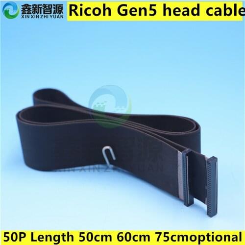 Ricoh Gen5 print head cable 50Pin data cable for Ricoh G5 GEN5 printhead cable Flat Ribbon Data Cable for Ricoh gen5 print head