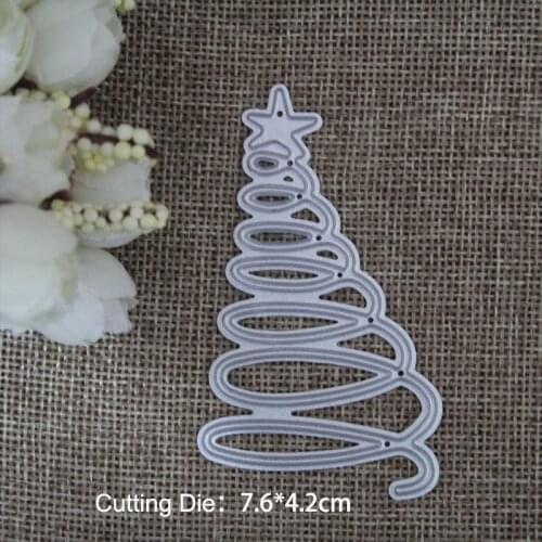 Christmas Tree Metal Cutting Dies Scrapbooking Craft Dies Cuts Christmas DIY Album Card Make Stencils Die Template New 2020