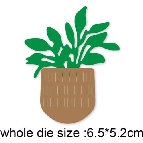 Craft dies potted plants metal cutting dies cut die mold decoration Scrapbooking dies knife mould blade punch stencils dies 2021