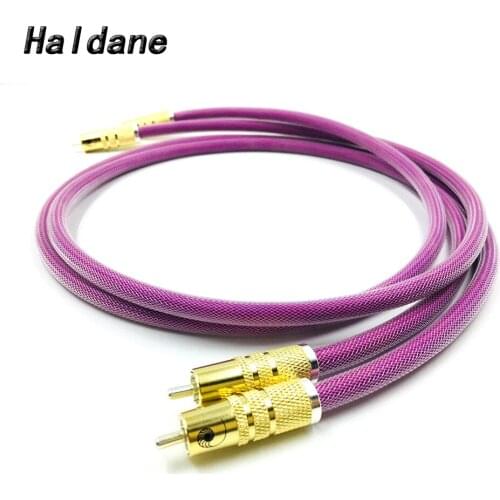 Haldane Pair HIFI Gold Plated RCA Plug XLO-HTP1 RCA XLO Audio Cable CD Amplifier Player Speaker RCA Reference Interconnect Cable