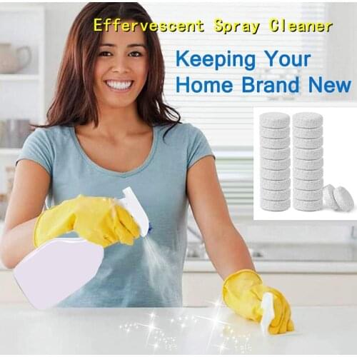 1/10/30/50/100PCS White Effervescent Spray Cleaner Home Cleaning Cloth/Car/Window/Bathroom/Kitchen Wash Super Concentrated Tool