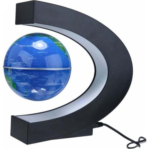 LED World Map Magnetic Levitation Floating Globe Night Light Office Home Electronic Anti Gravity Ball Lamp Novelty Decoration