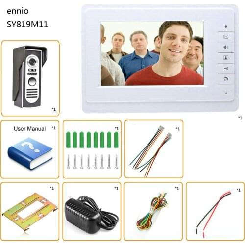 7 Inch LCD Display Video Door Phone Night Vision Doorbell Intercom System