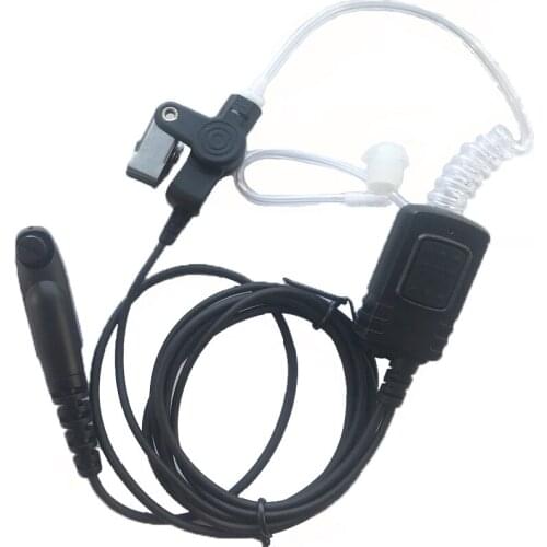 Waterproof IP54 Acoustic Tube Earpiece Headset Mic For Motorola GP328plus GP344 GP388 GP328-Plus EX500 Walkie Talkie
