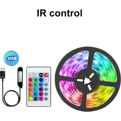 5V USB WIFI Bluetooth 1M-5M 5050 USB Led Strips Light Waterproof RGB Led Diode Ribbon Lamp For Decoration Bedroom TV BackLight