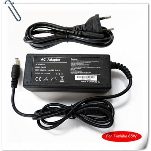 Notebook charger carregador de bateria portatil 65w for TOSHIBA Satellite L455-S5000 A505 A505-s6005 ADP-65JH DB AC ADAPTER New