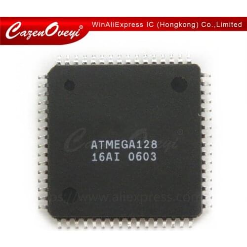 1pcs/lot ATMEGA128-16AU ATMEGA12816AU ATMEGA128 16AU TQFP-64 In Stock